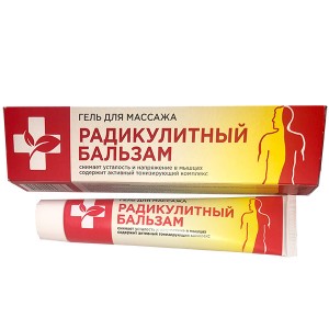 Gelis masažui " Radikulitinis balzamas " 75 ml